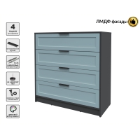 Kомод Тренд КТ-К100 (Антрацит ЛДСП/ Океан ЛМДФ) Ш1000 В1020 Г451